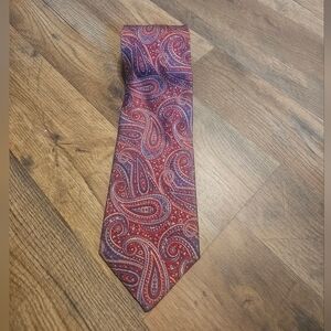 Windsor Red and Purple Paisley Tie